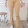 Calça Flare Caramelho